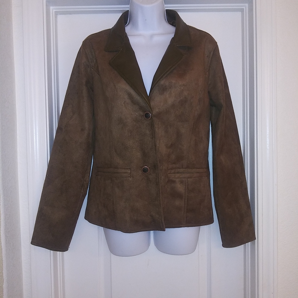 AE Emporio Collezioni Brown Suede Jacket